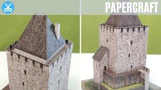 The Stone Castle Tower Paper Model