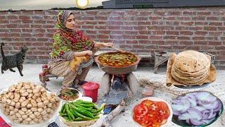 Village Life || Sham Ka Roti Salan Masala Chana Recipe Ke Sath  ||  Irma's family vlog