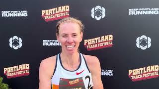 Courtney Frerichs on coming back from injury and 15:13 5k at Portland Track Festival