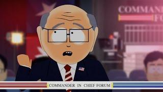 Mr Garrison at the Commander In Chief Forum