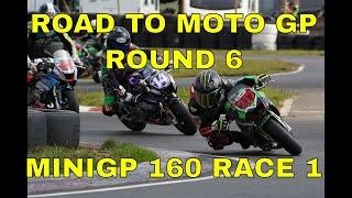 CLASSIC ONBOARD KIDS RACING BIKES! Road to Moto GP MiniGP UK 160 Race 1 Rd 6. British Minibikes 2024