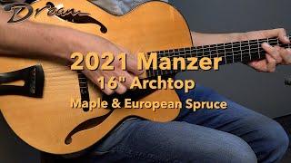 2021 Manzer 16" Archtop, Maple/European Spruce #archtopguitar #guitardemo