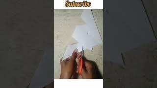 paper spider web / How to make paper spider with cutting paper/ #shorts #art #papercutting #ytshorts