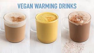 3 Cozy Warming Drinks – easy vegan recipes