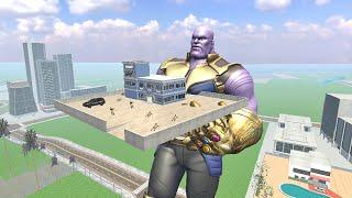 Franklin Fight Giant Thanos in Indian Bike Driving 3D