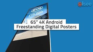 NEW Gigantic 4K 65” Freestanding Digital Posters