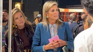 Girls outing! Máxima visits the Dutch Design Week in Eindhoven with her best friend