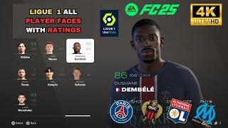 EA SPORTS FC 25 | LIGUE 1 McDonalds. - ALL Player Faces & Ratings in FC 25