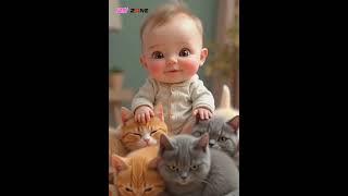 Cute baby and animals #cutebaby #animalsvideos #viralvideo #adorablebaby #babyzone