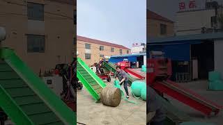 Cutting process of dry alfalfa stack packaging bags