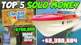 TOP 5 BEST SOLO Ways to Make MILLIONS in GTA 5 Online! 2025