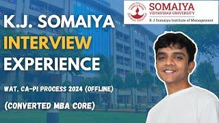 K J Somaiya Interview Experience (Converted) | Questions | Cutoff | Admission Process | GDPI WAT
