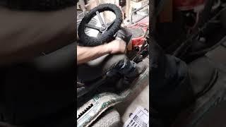 bro couldn't even STOP  Part 5 Redneck lawnmower (Engine Swapped)