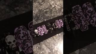 13 Monkeys Halloween Press on Nails with Swarovski Crystals | Gothic nails | Fake Nails, False Nails