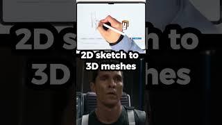 2D Sketch To 3D Meshes