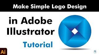 Make Simple Logo Design in Adobe Illustrator | TUTORIAL |  S Graphic Design