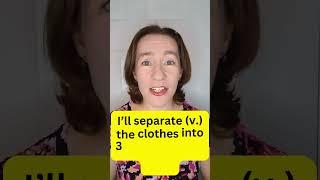 How to pronounce "separate" two ways in English  #learnenglish #englishpronunciation #fluentenglish