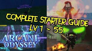 Complete Beginner Guide (Level 1 ~ Level 55) | Arcane Odyssey