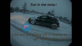 Fun in the snow Subaru STi Powered Wagon