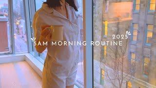 5AM *slow* Morning Routine 2025 | Healthy & intentional habits