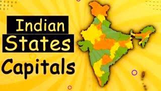 Learn Indian States & Their Capitals - India Map | General Knowledge Video | 1.2M Views