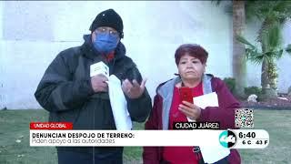 Denuncian despojo de terreno