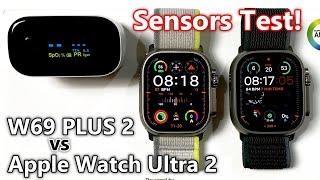 W69 Plus 2 SmartWatch vs Original Apple Watch Ultra 2 - SENSORS TEST! (watchOS 10, 2GB Storage)