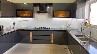 Modular kitchen design 2024/ Worktop,Cabinet  Complete Kitchen Organization/ ab interior