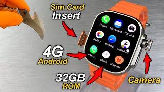 S9 Ultra (2) 4G Android SmartWatch With 8MP Camera & SimCard Insert️3GB RAM + 32GB ROM + HotSpot️