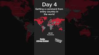Day 4 of getting a comment from every country in the world