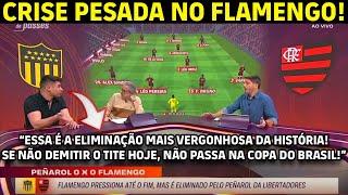 IMPRENSA DEBATE A ELIMINAÇÃO DO FLAMENGO CONTRA O PEÑAROL NA LIBERTADORES 2024