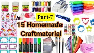 15 Home made craft materials items/How to make Craft Materials in home for School/15 Ghar pe Crafts