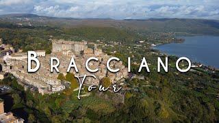 Bracciano, Italy (Rome day trip) Virtual Walking Tour  4K 