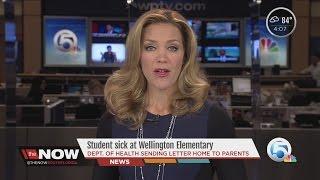 Student sick at Wellington Elementary