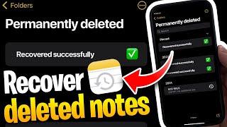 Recover Permanently Deleted Notes on iOS easily! (iPhone/iPad)