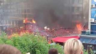 Fire at Neptun hotel, Sunny Beach, Bulgaria 2013