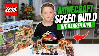 #Lego #Minecraft The Illager Raid!! #21160 speed build