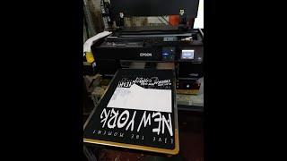 DTG P607 Printing 1 pass by using kothari rip