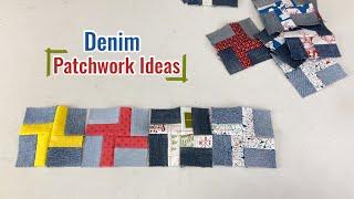 Don’t throw away your old jeans, Here are some ideas for recycling jeans in to patchwork tote bag.