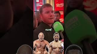 Canelo Alvarez gives his Tyson Fury vs Anthony Joshua prediction  #boxing #anthonyjoshua