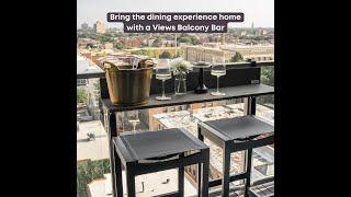 Turn Your Balcony Into a Bar! Views #1 Selling Folding Balcony Bar in North America #balconyideas