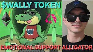 $WALLY - EMOTIONAL SUPPORT ALLIGATOR TOKEN CRYPTO COIN HOW TO BUY WALLY DISNEY MEMECOIN GATOR ETH