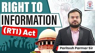 Deep Dive with VisionIAS | 20 Years of RTI: An Assessment | Paritosh Parmar Sir