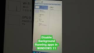 How to Disable Background Apps in Windows 11 ?