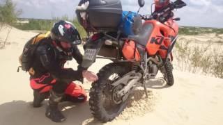 Ukrainian desert on honda transalp и KTM adventure