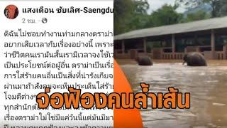 'กัญจนา' แฉ 'ศูนย์บริบาลช้าง' ขายทัวร์ยันวันน้ำท่วม - 'แสงเดือน' ขอจบดรามา จ่อฟ้องคนล้ำเส้น