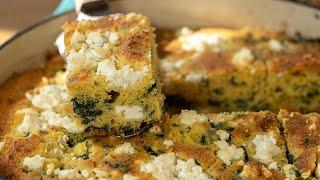 Greek-Style Spanakopita Cornbread