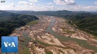 New Mekong Dam in Laos Opens to Protests, Dried-Out Downstream