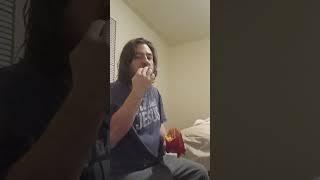 ASMR eating McDonald's and no talking and making noises!