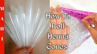 How to Roll Henna Cones At Home | How to Make Mehndi Cone | Henna Cone | Mehndi cone